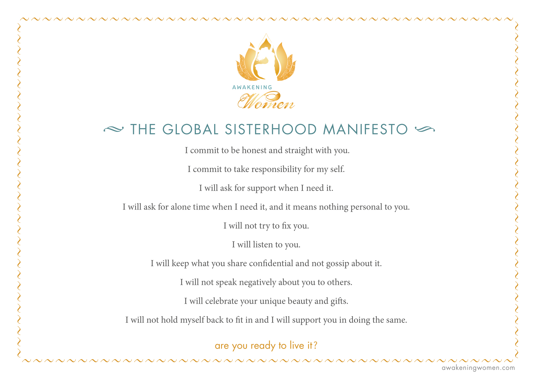 Global Sisterhood Manifesto